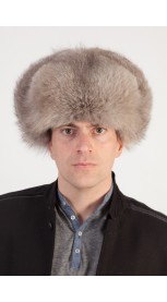 Graufuchs Pelzmütze - Hut russischen Stil 